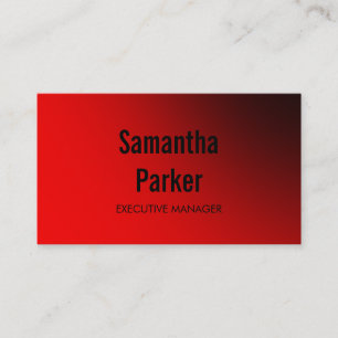 Executive Manager för Red White Contemporary trend Visitkort