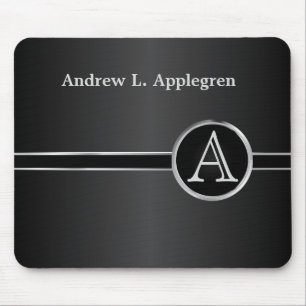 Executive Monogram - Classic Black & Silver Musmatta