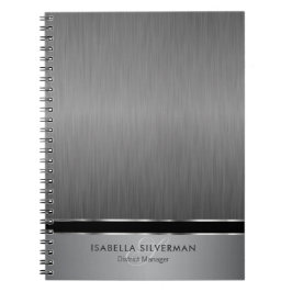 Executive Monogram Design - Penselstål Anteckningsbok