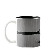 Executive Monogram Design - svart penselstål