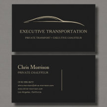 Executive Transport Modern Black & Gold