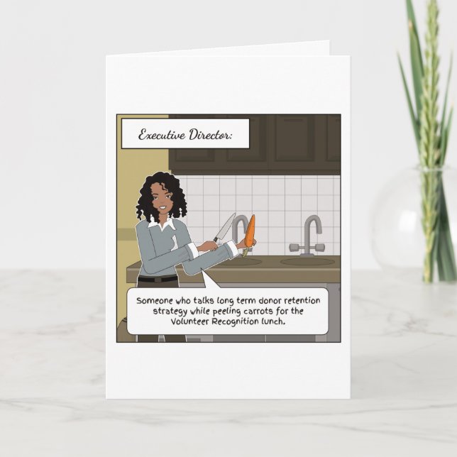 Exekutivdirektör - tackkort kort (Framsida)