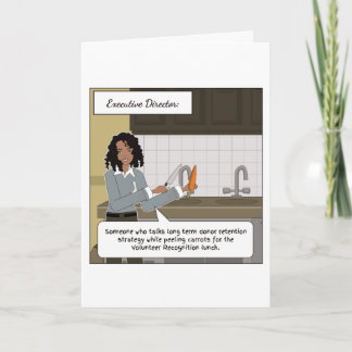 Exekutivdirektör - tackkort kort
