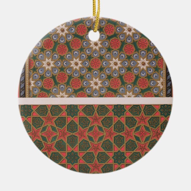 Exempel av takdekorationer, från 'arabisk konst julgransprydnad keramik (Framsidan)