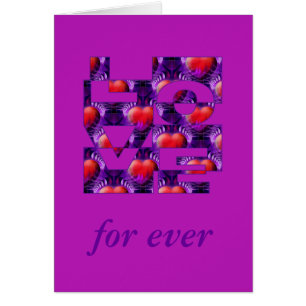 EXEMPEL: ENDAST FÄRG - magenta Hälsningskort