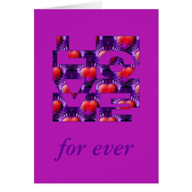 EXEMPEL: ENDAST FÄRG - magenta Hälsningskort (Framsidan)