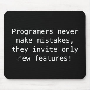 EXEMPEL: ENDAST FÄRG / Svart + din lustiga text Musmatta