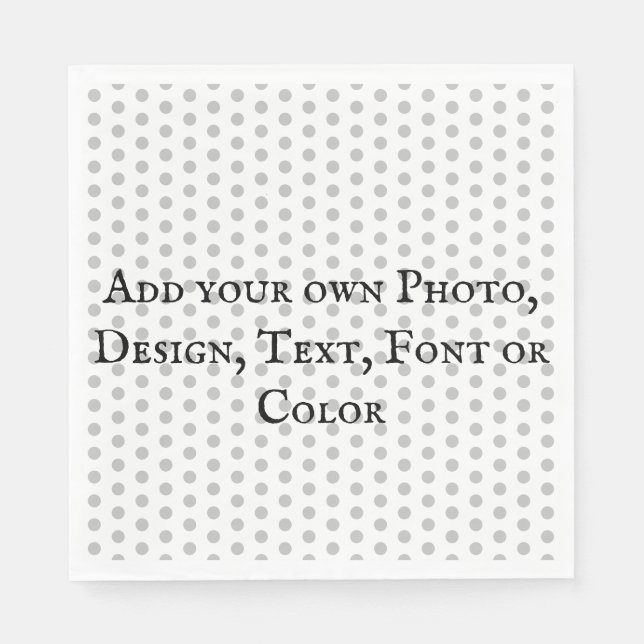 Exempel: Lägg till eget foto, text, teckensnitt el Pappersservett (Framsidan)