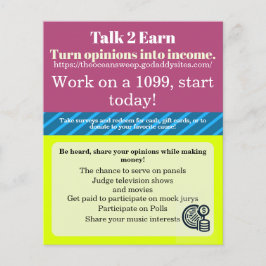 Exempel på affärsflygare flygblad