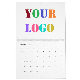 Exempel på anpassningsbar Company Logotyp Business Kalender
