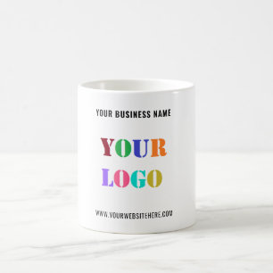 Exempel på Anpassningsbar för Business Logotyp Cof Kaffemugg