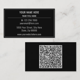 Exempel på Anpassningsbar i QR-Affärskortet Visitkort