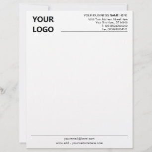 Exempel på anpassningsbar med Logotyp och QR-kod Brevhuvud