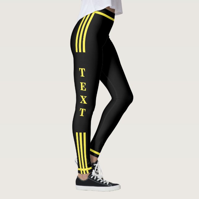 Exempel på Anpassningsbar Text och Färg Leggings (Höger)