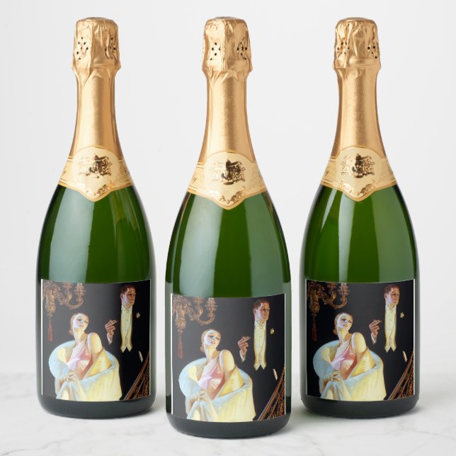 Exempel på fallande trappor, 1923 av Leyendecker (Flaskor)