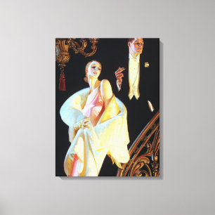 Exempel på fallande trappor, 1923 av Leyendecker Canvastryck