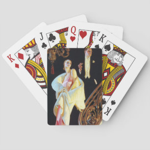 Exempel på fallande trappor, 1923 av Leyendecker Casinokort