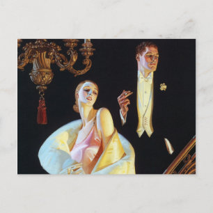 Exempel på fallande trappor, 1923 av Leyendecker Vykort