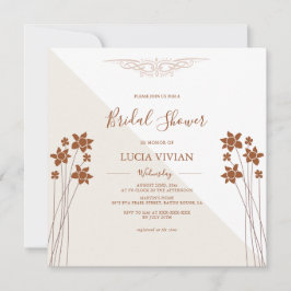 Exempel på höstsida Blommigt Inbjudningskort för m