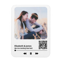 Exempel på inbjudan till fotomusikskylt QR-kod för