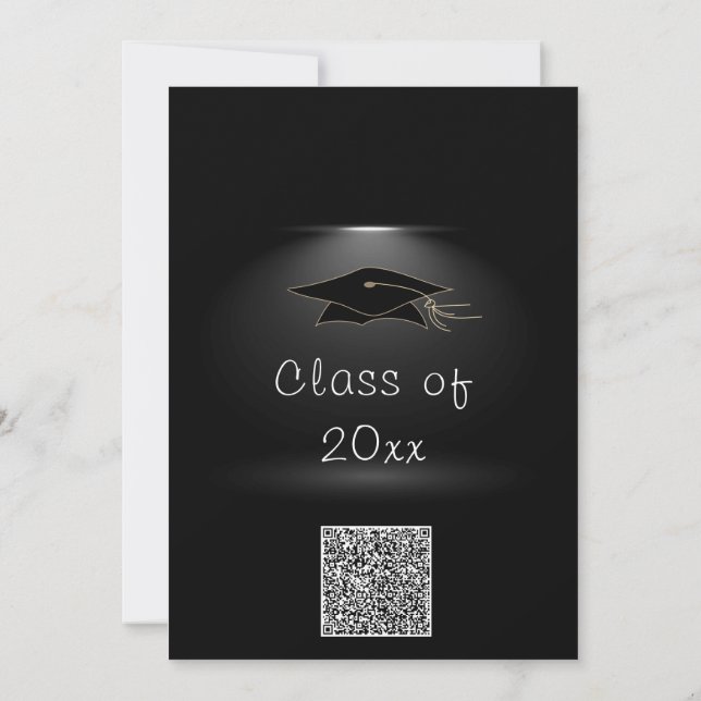 Exempel på inbjudan till QR-kod i Studenten (Baksida)