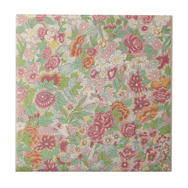 Exempel på kinesisk prydnadsföremål, Pl.77, av Owe Kakelplatta (Framsidan)