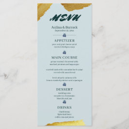 Exempel på klassisk Golden lila grönt Meny