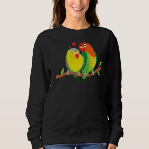 Exempel på Loving Birds Cute Bird Graphic T Shirt