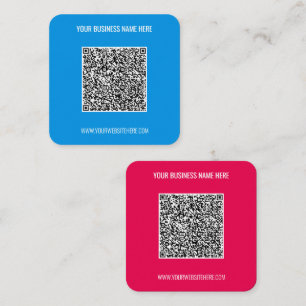 Exempel på QR-kod för näringskort som du utformar Fyrkantigt Visitkort
