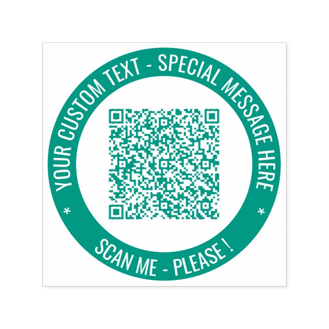 Exempel på QR-koden Färg Round Frimärke Självfärgande Stämpel (Design)
