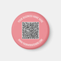 Exempel på QR-kodmagnet med Anpassningsbar
