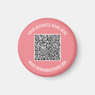 Exempel på QR-kodmagnet med Anpassningsbar Magnet