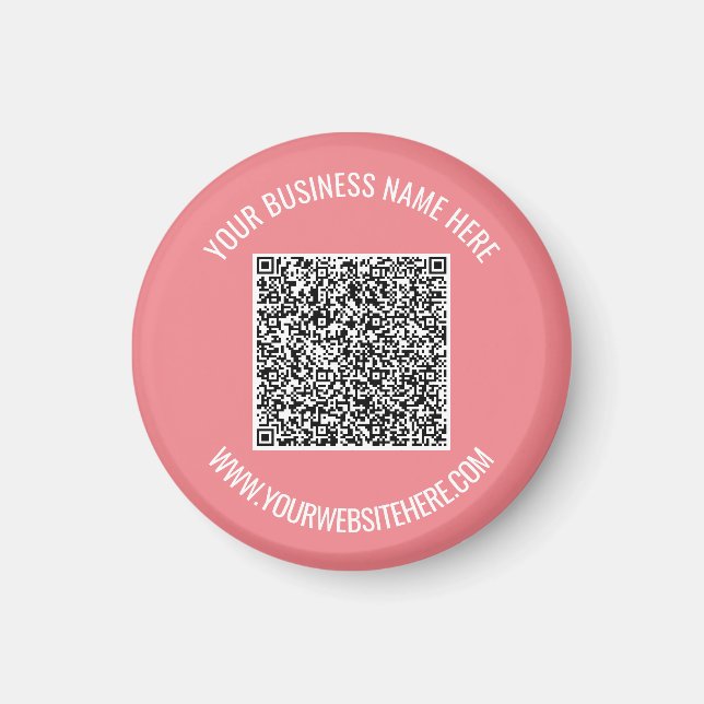 Exempel på QR-kodmagnet med Anpassningsbar Magnet (Framsidan)
