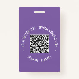 Exempel på QR-kodmärke med Anpassningsbar