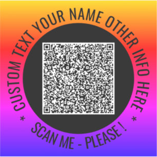 Exempel på QR-kodmärkning med Anpassningsbar Klistermärken