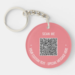 Exempel på QR-kodnyckelkedja med Anpassningsbar