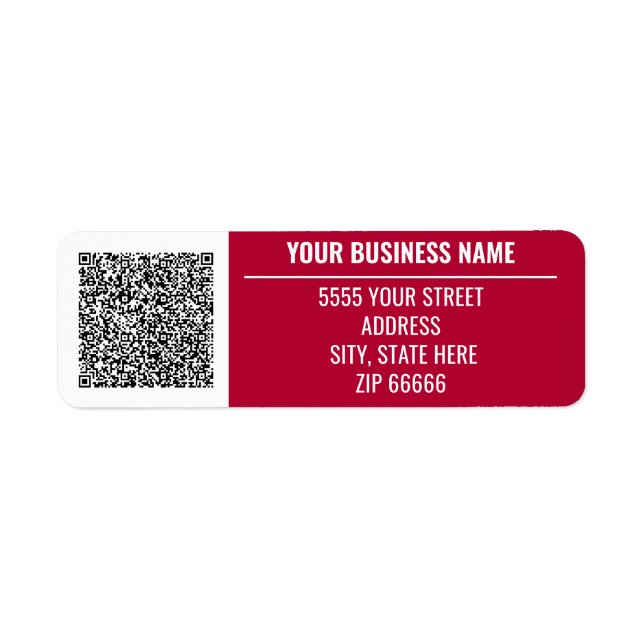 Exempel på QR-Returetiketter Returadress Etikett (Framsidan)