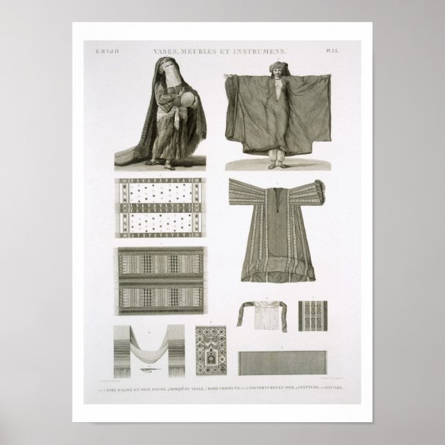 Exempel på Silke och egyptiska kuster från Desc Poster (Framsidan)