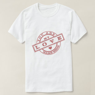 Exempel på text T-Shirt Frimärke - Anpassade
