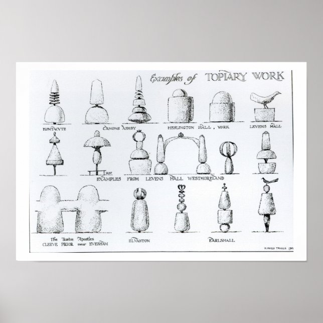 Exempel på utopiskt arbete, 1902 (engrave) (b/w ph poster (Framsidan)