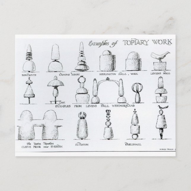 Exempel på utopiskt arbete, 1902 (engrave) (b/w ph vykort (Framsida)