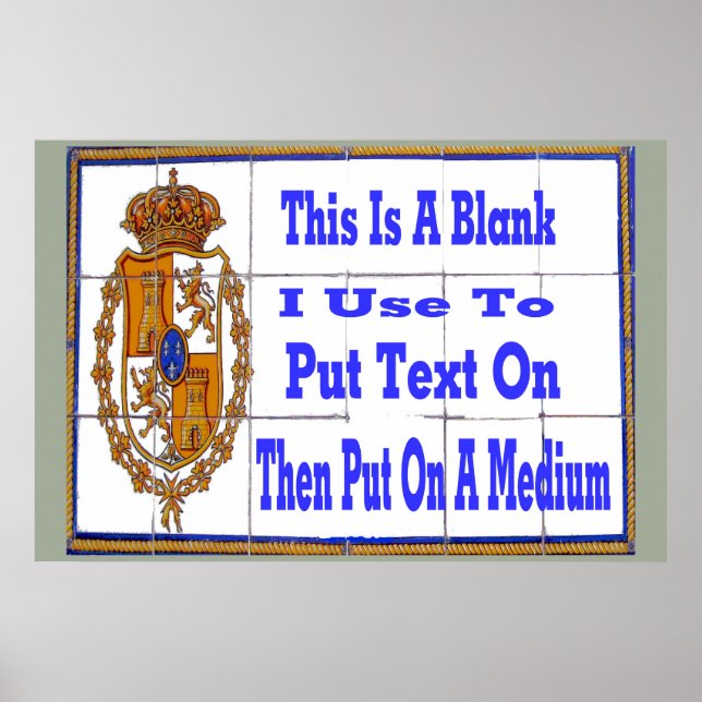 Exempelplatta Mural Poster (Framsidan)