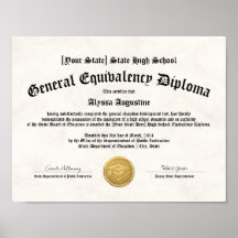 Exemplar av GED General High School Equivalvalent 