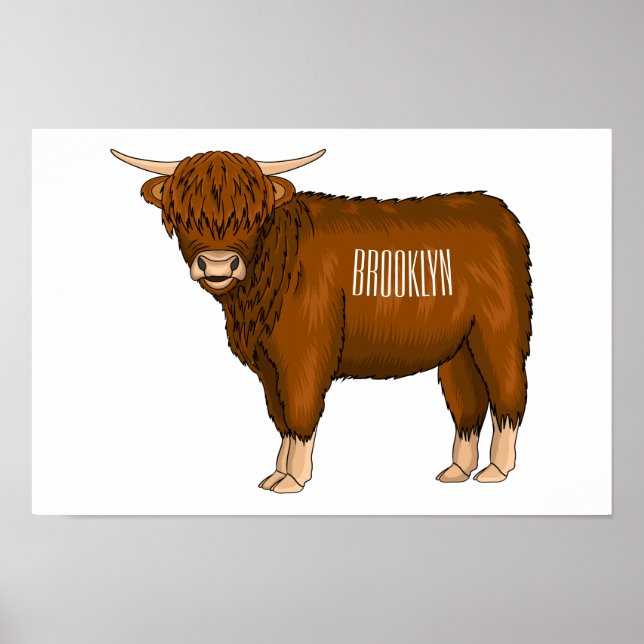 Exemplar på tecknad av höstko poster (Framsidan)