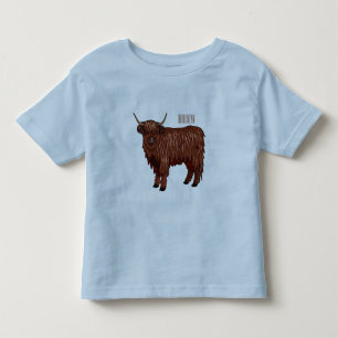 Exemplar på tecknad av höstko t shirt