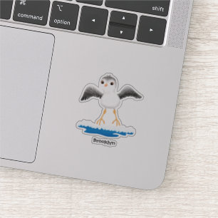 Exemplar på tecknaden för sandpiper i Cute baby Klistermärken
