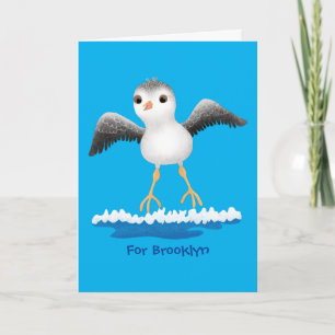 Exemplar på tecknaden för sandpiper i Cute baby Kort