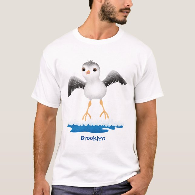 Exemplar på tecknaden för sandpiper i Cute baby T Shirt (Framsida)