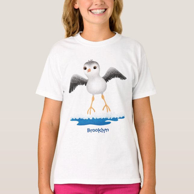 Exemplar på tecknaden för sandpiper i Cute baby T Shirt (Framsida)