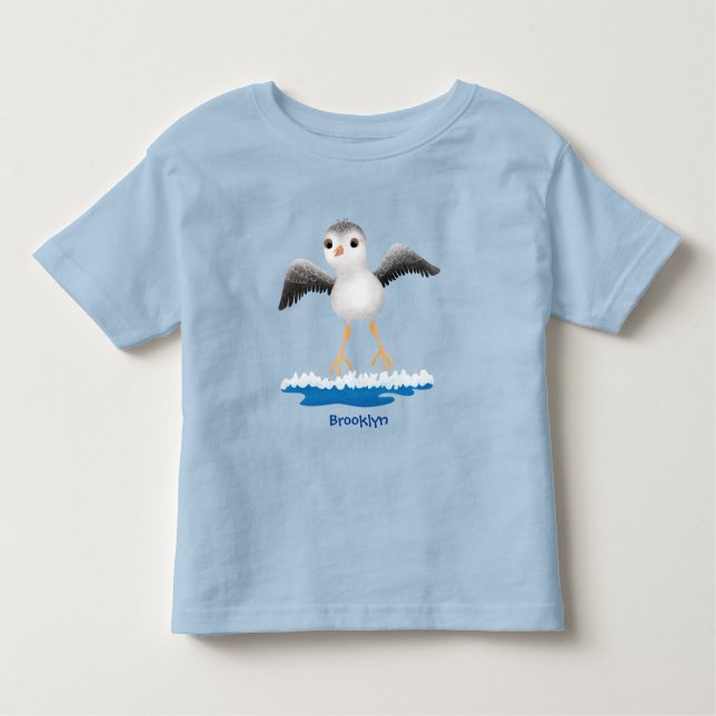 Exemplar på tecknaden för sandpiper i Cute baby T Shirt (Framsida)